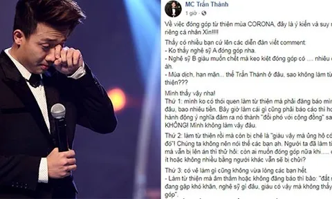 Nghệ sĩ từ thiện đừng coi làm thiện nguyện là "trang sức nghề nghiệp"