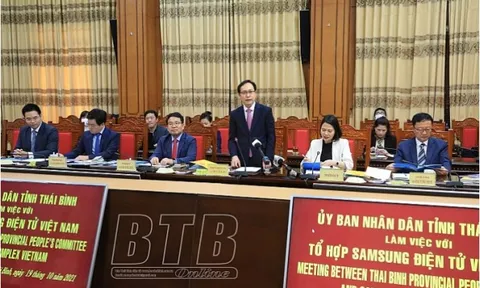 Samsung Việt Nam sẽ hỗ trợ thu hút đầu tư cho Thái Bình