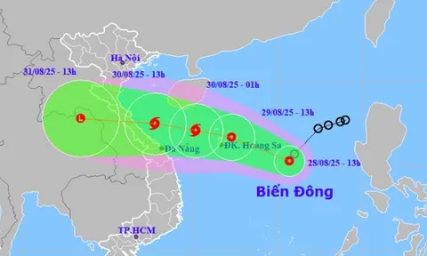 Áp thấp nhiệt đới sắp mạnh thành bão, hướng thẳng vào miền Trung