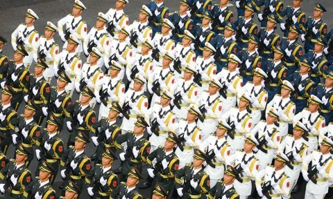 Hình ảnh đẹp tuyệt đối của khối diễu binh, diễu hành tại buổi Tổng duyệt diễu binh, diễu hành A80
