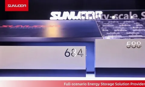 Sunwoda ra mắt toàn cầu cell pin lưu trữ năng lượng 684Ah & 588Ah tại RE+ 25, trao quyền cho các ứng dụng đa dạng