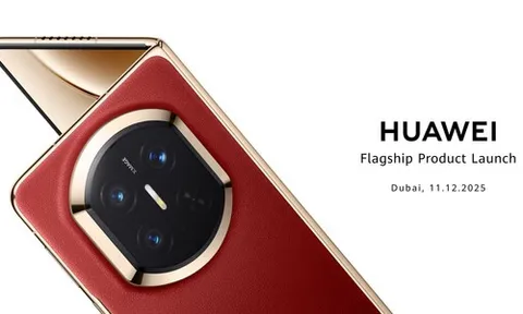 Điện thoại gập chủ lực nổi bật tại sự kiện ra mắt sản phẩm của Huawei ở Dubai