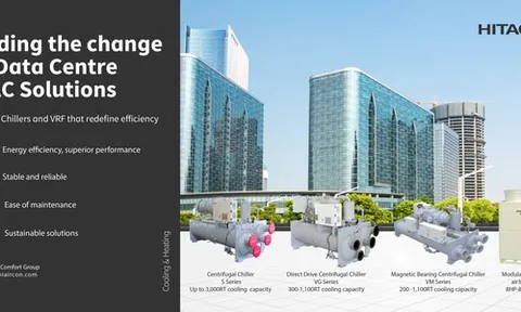 Các giải pháp HVAC của Hitachi mang lại tính bền vững cho sự phát triển bùng nổ của các trung tâm dữ liệu tại Đông Nam Á