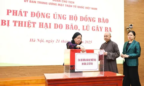 Ban Vận động cứu trợ Trung ương đã tiếp nhận tiền, hiện vật ủng hộ trị giá hơn 1.270 tỷ đồng