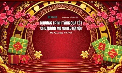 Tặng 150 suất quà Tết cho người mù nghèo, neo đơn ở ngoại thành Hà Nội