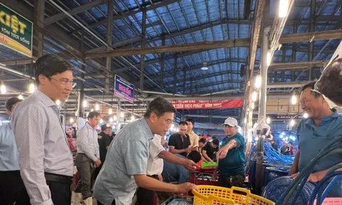 Xuyên đêm kiểm tra chợ đầu mối trái cây, rau thịt trước Tết