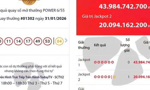 Xổ số Vietlott có vé trúng giải Jackpot 2