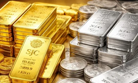 Giá vàng bạc tiếp tục giảm sâu
