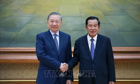 Quốc yến chào mừng Tổng Bí thư Tô Lâm thăm cấp Nhà nước tới Vương quốc Campuchia