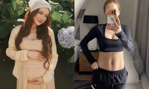 Nhã Phương khoe cơ bụng săn chắc gây sốt chỉ 14 ngày sau khi sinh con thứ 3