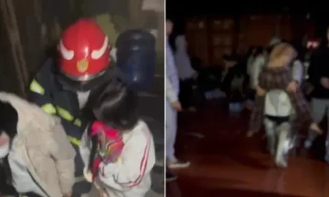 Cháy quán cà phê ca nhạc ở Hà Nội, cảnh sát giải cứu 15 người thoát nạn