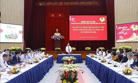 Tổng Bí thư Tô Lâm gặp mặt các đồng chí nguyên Ủy viên Trung ương Đảng khu vực phía nam