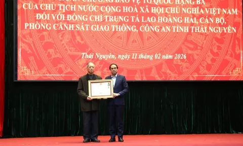 Truy tặng Huân chương Bảo vệ tổ quốc cho Trung tá CSGT hy sinh ở Thái Nguyên