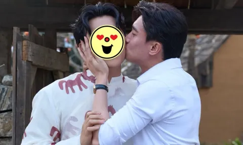 Lộ ảnh Quốc Trường hôn 1 người đàn ông