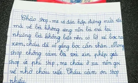 Tờ giấy nhắn của cậu bé lớp 4 đang khiến dân tình "lịm tim": Ai mà nỡ giận một bà mẹ tinh tế và đứa con ngoan ngoãn nhường này!