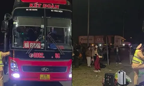 Một xe khách bị phạt số tiền ‘khủng’ - gần 200 triệu đồng ngày cận Tết