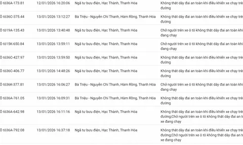 100 chủ xe không thắt dây an toàn, sử dụng điện thoại… có biển số sau nhanh chóng nộp phạt nguội theo Nghị định 168