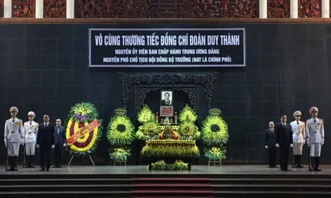 Lời cảm ơn của Ban Lễ tang và gia đình đồng chí Đoàn Duy Thành