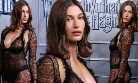 Hailey Bieber khiến MXH chao đảo chỉ với 1 bộ đồ ren: Hở toàn diện nhưng bình luận lạ lắm!