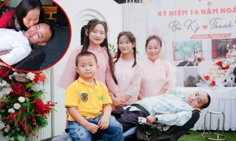 Người đàn ông liệt toàn thân vẫn nuôi cả gia đình ở Nghệ An, xây nhà khang trang, lo cho 2 con đi du học