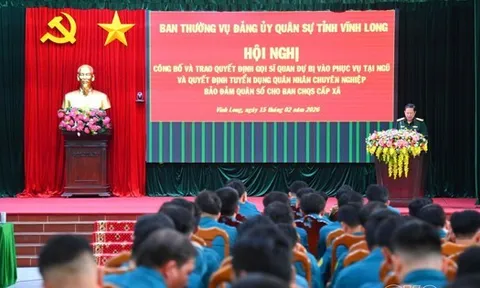 Gọi, tuyển dụng 1014 cán bộ, quân nhân chuyên nghiệp vào Ban Chỉ huy Quân sự cấp xã