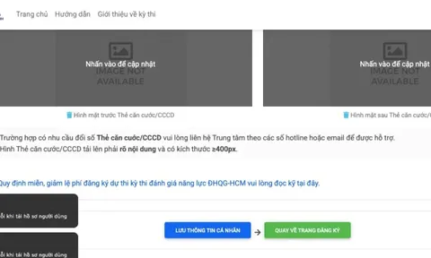 Cổng thi Đánh giá năng lực ĐH Quốc gia TPHCM quá tải, thí sinh không thể đăng nhập