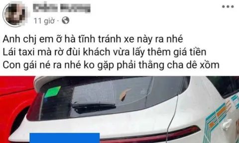Nữ hành khách đăng bài 'tố' tài xế có hành vi sàm sỡ gây xôn xao dư luận