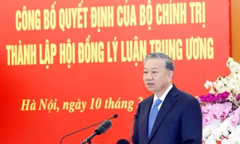 Tổng Bí thư Tô Lâm chủ trì Hội nghị công bố thành lập Hội đồng Lý luận Trung ương nhiệm kỳ 2026-2031