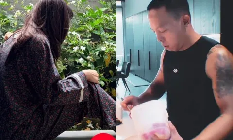 Tóc Tiên trở về biệt thự chung với Touliver