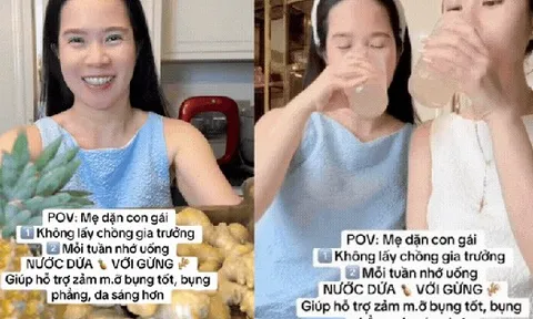 Không cần mỹ phẩm đắt tiền, mẹ U60 chỉ con gái uống loại nước này mỗi tuần: Giảm mỡ bụng, da sáng mịn thấy rõ
