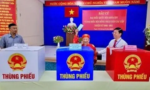 99,38% cử tri cả nước đi bỏ phiếu bầu cử đại biểu Quốc hội và HĐND các cấp