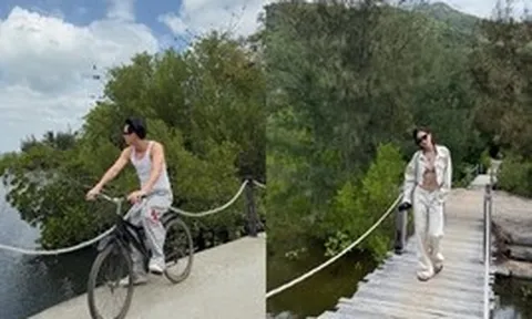 Bóc ảnh hẹn hò sao nam Vbiz và gái xinh 2k1 ở resort Nha Trang