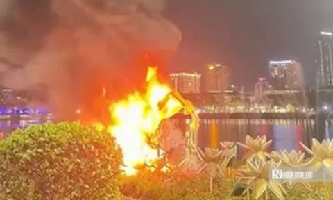 Linh vật ngựa ở Huế bốc cháy trong đêm: Đơn vị quản lý lên tiếng