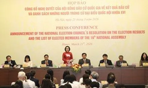 Công bố Nghị quyết về kết quả bầu cử và danh sách trúng cử đại biểu Quốc hội khóa XVI