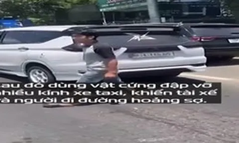 60 giây điên cuồng đập phá chiếc taxi chở vợ, người đàn ông nhận cái kết đắng