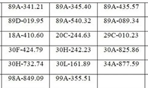 117 chủ xe máy, ô tô có biển số sau nhanh chóng nộp phạt nguội theo Nghị định 168