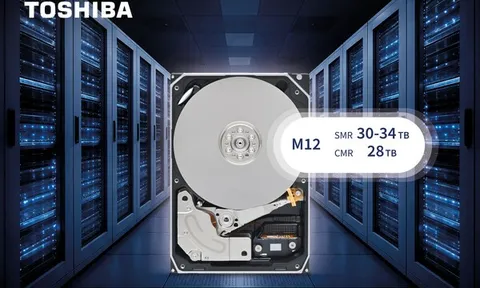 Toshiba bắt đầu cung cấp mẫu thử ổ cứng nearline SMR dung lượng 30-34TB