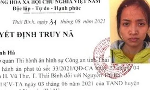 Truy nã toàn quốc Nguyễn Thị Hà SN 1993