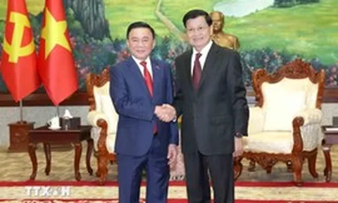 Thường trực Ban Bí thư Trần Cẩm Tú hội kiến Tổng Bí thư, Chủ tịch nước Lào