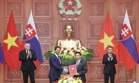 Việt Nam, Slovakia trao nhiều văn kiện hợp tác quan trọng