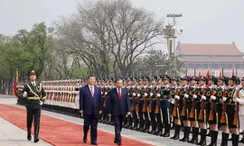 Lễ đón trọng thể Tổng Bí thư, Chủ tịch nước Tô Lâm thăm cấp Nhà nước đến Trung Quốc