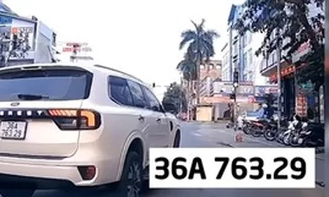 Ô tô 36A-763.29 lấn làn, dùng biển số không đúng đăng ký bị phạt 51 triệu