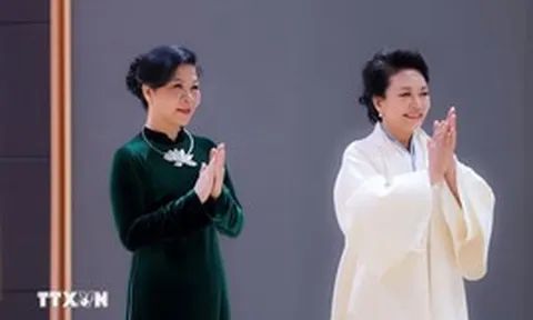 Phu nhân Ngô Phương Ly gặp gỡ, trao đổi với Phu nhân Tổng Bí thư, Chủ tịch nước Trung Quốc Tập Cận Bình - Giáo sư Bành Lệ Viên