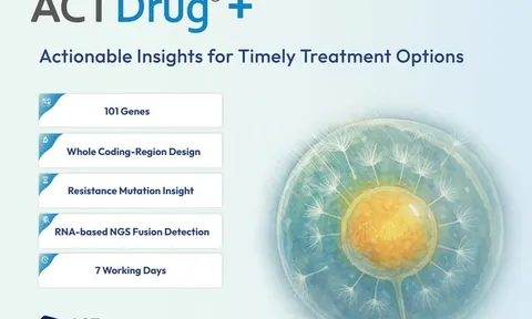 ACT Genomics nâng cấp xét nghiệm hệ gen được công nhận lâm sàng lên bảng 101 gene với thời gian trả kết quả 7 ngày