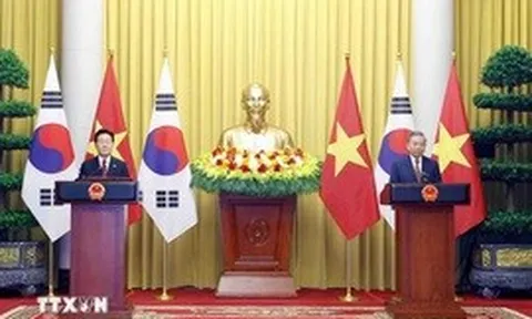 Tổng Bí thư, Chủ tịch nước Tô Lâm và Tổng thống Hàn Quốc gặp gỡ báo chí