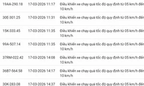 793 chủ xe chạy quá tốc độ có biển số sau nhanh chóng nộp phạt nguội theo Nghị định 168