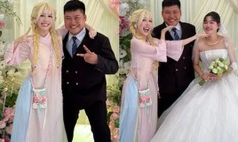 Hậu Hoàng xinh xắn tại đám cưới Mũi trưởng Long, nói 1 câu rõ thái độ vụ "đẩy thuyền" suốt 5 năm