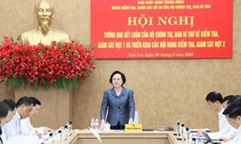 Triển khai các nội dung kiểm tra đợt 2 của Bộ Chính trị, Ban Bí thư đối với Ban Thường vụ Tỉnh ủy Lào Cai