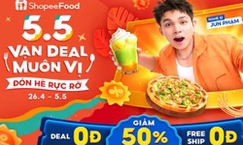ShopeeFood 5.5 vạn deal muôn vị đổ bộ, đón hè no nê quên lối về