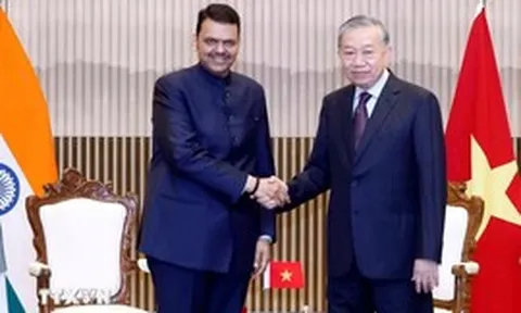 Tổng Bí thư, Chủ tịch nước Tô Lâm tiếp Thủ hiến bang Maharashtra, Ấn Độ